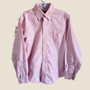 Brooks Brothers Pink Supima Dress Shirt Boys 8 Button Down Non-Iron Preppy